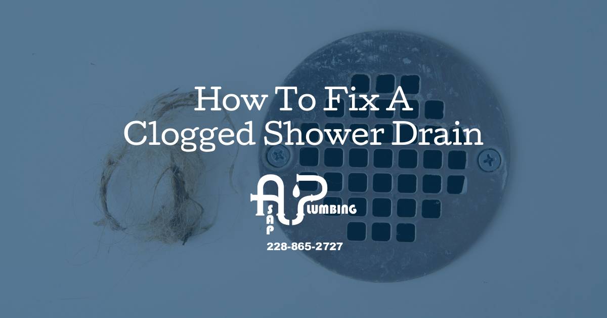 How to fix a clogged shower drain