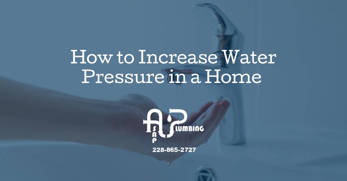 How to Increase Water Pressure in a Home