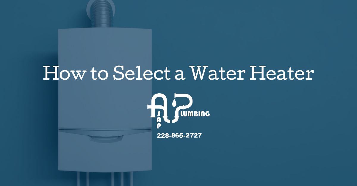 How to Select a Water Heater