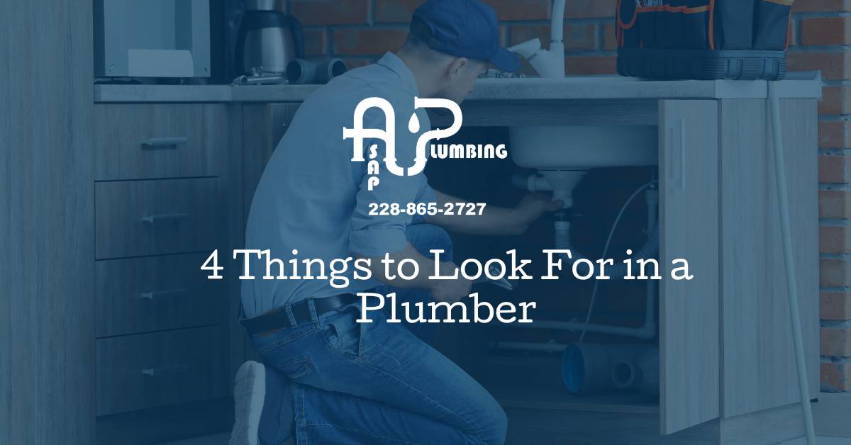 4 Things to Look For in a Plumber