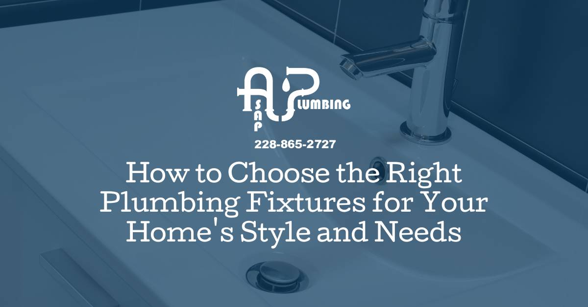 How to Choose the Right Plumbing Fixtures for Your Home's Style and Needs