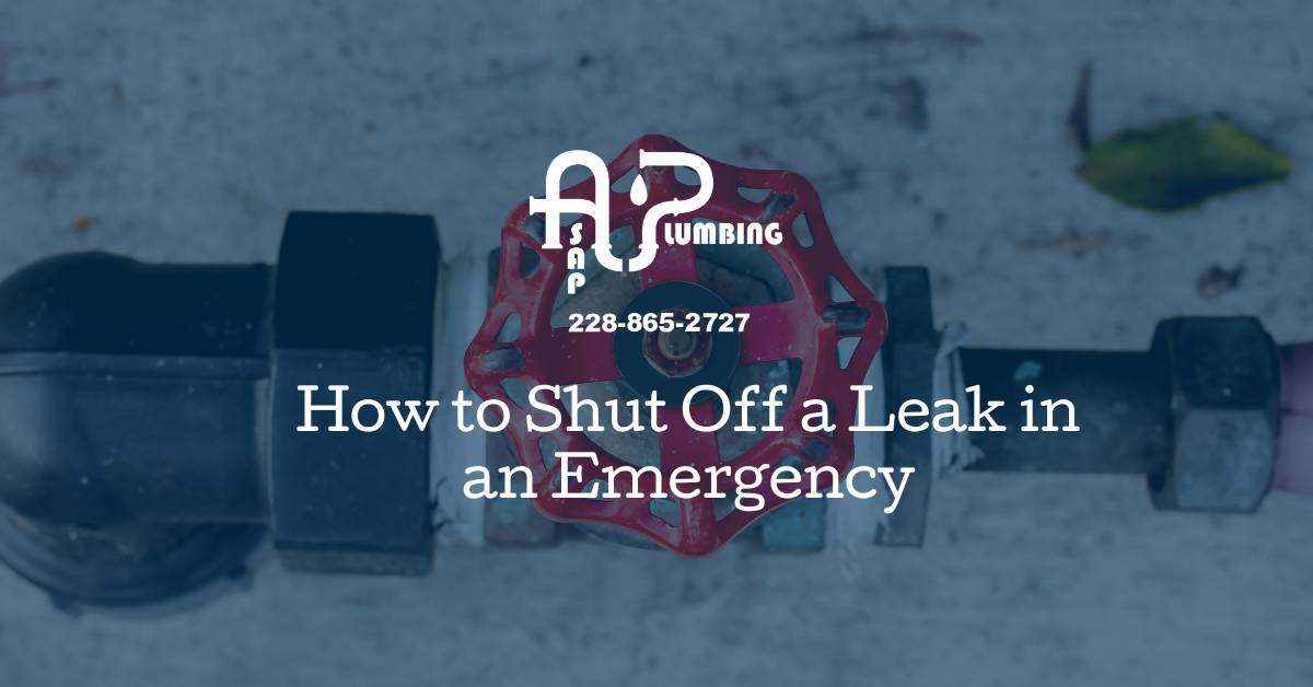 How to Shut Off a Leak in an Emergency